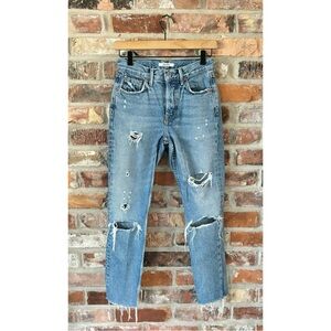 GRLFRND Karolina Distressed Skinny Jeans, 24